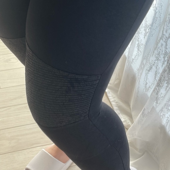 Biker style skinny black pants. Plus size US18. Addition Elle love and legend. - Picture 3 of 8